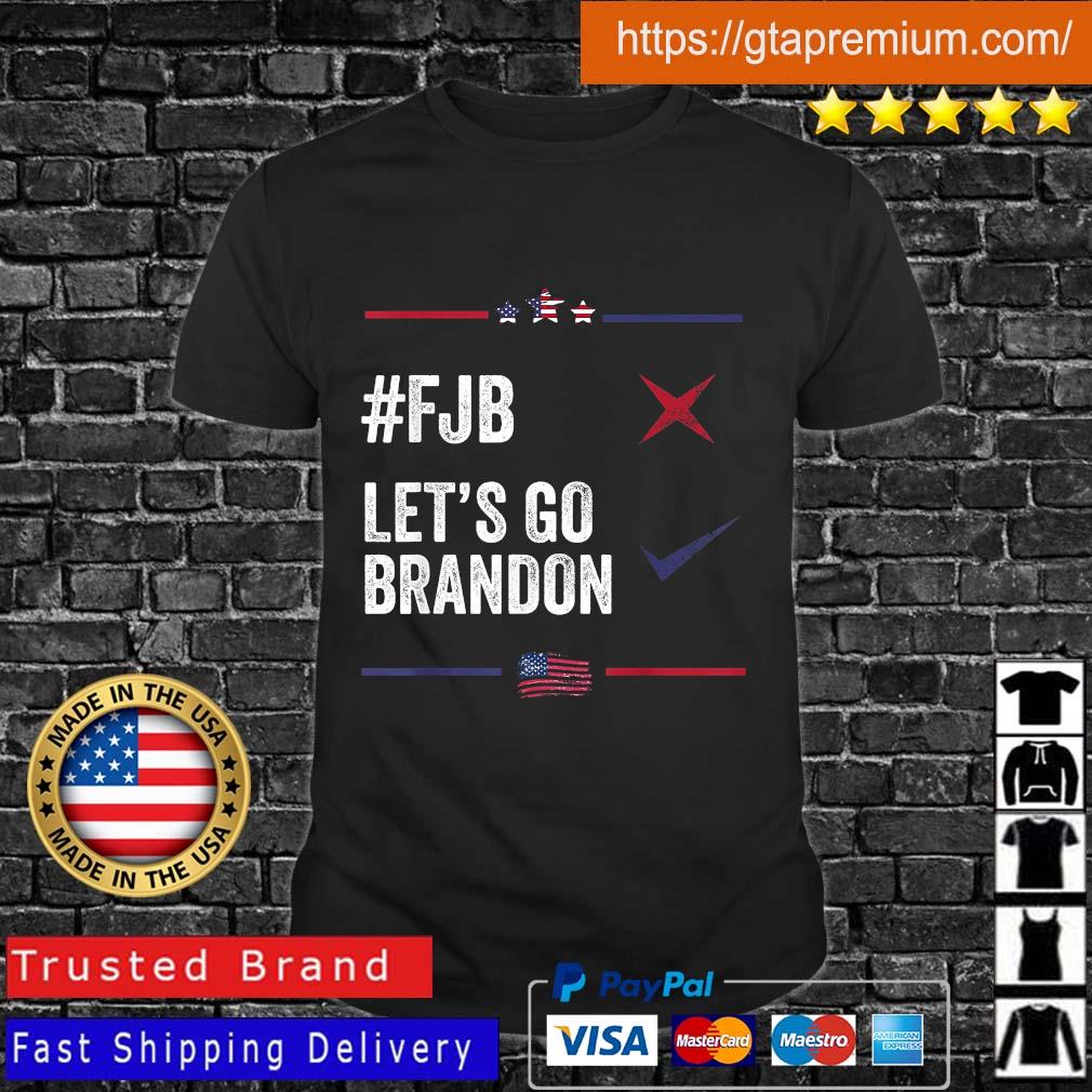 #FJB Let's Go Brandon American Flag Anti Biden Shirt