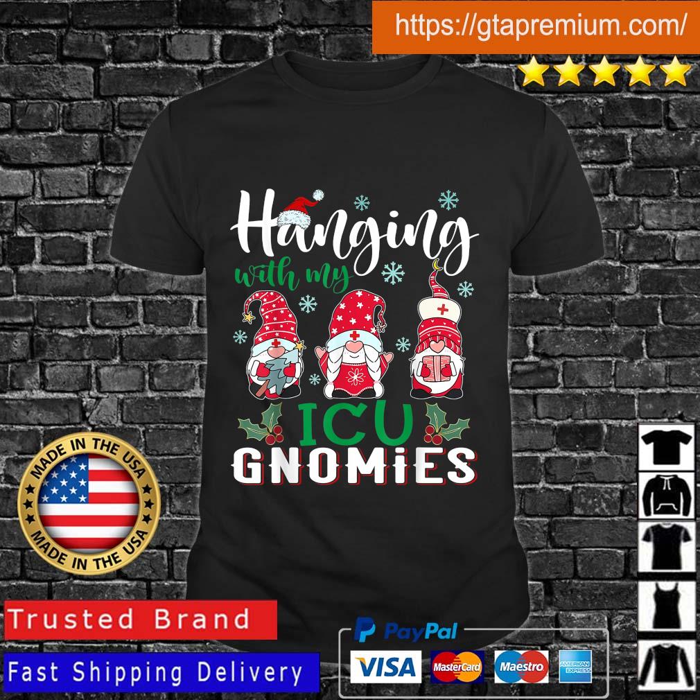Hanging icu Gnomies Nurse Christmas sweatshirt